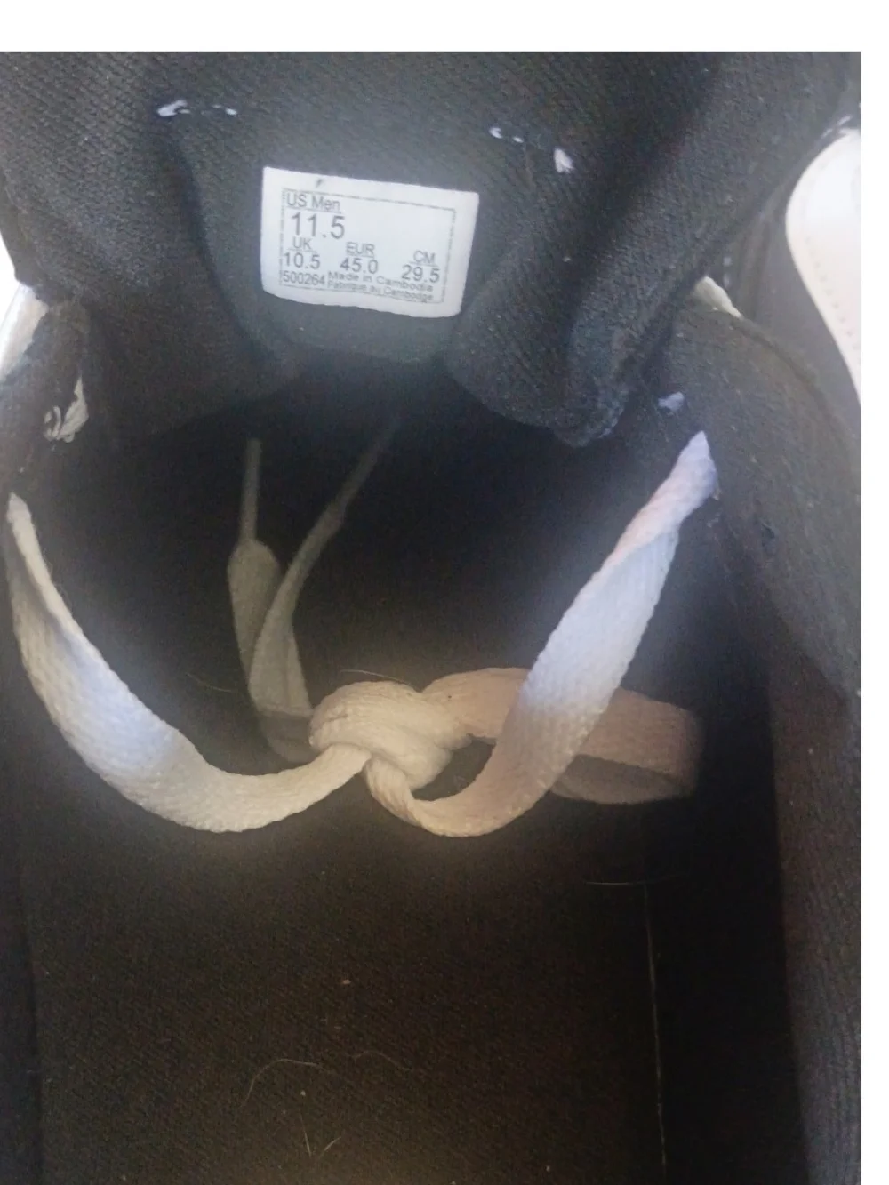 Like New Black And White Vans Size 11.5